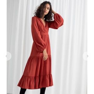 & Other Stories Ruffle Tier Midi/Maxi Dress 2